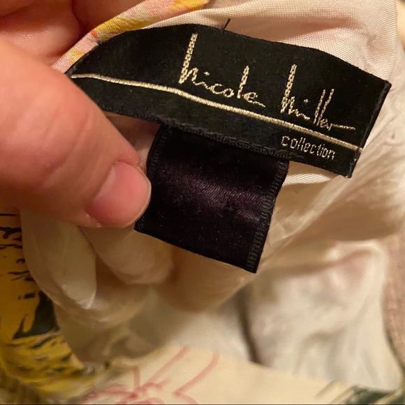 NICOLE MILLER COLLECTION SILK HALTER TOP - Picture 4 of 4